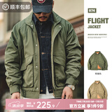 马登工装 复古飞行员夹克加厚保暖棉服口袋外套棉服男冬季 军绿色 XL