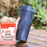 乐扣乐扣（LOCK&LOCK）保温杯遇见元气保温保冷咖啡杯男女高颜值水杯子550ML海蓝色