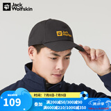 Jack Wolfskin 【经典款】狼爪帽子男帽女帽春夏户外透气棒球帽 1900673-6350/深灰色 均码
