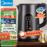 美的（Midea）电热水壶烧水壶316L不锈钢热水壶 1.7升恒温电水壶彩屏触控保温水壶自动断电SHE1750