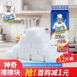 世家百洁布纳米海绵块魔力擦厨房抹布吸水去油污魔术擦清洁布 12片装