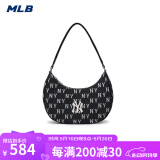 美职棒（MLB）旗舰官网虞书欣同款包包男女腋下包女款手提包单肩包520礼物 纽约洋基/黑色（新款） F