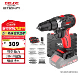 德力西（DELIXI）手电钻锂电钻电动螺丝刀家用充电式手钻电起子电批电动工具箱套装