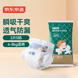 京东京造婴儿纸尿裤 尿不湿 Cloud云柔纸尿裤S码2片试用装 柔软大吸量
