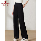 俞兆林（YUZHAOLIN）休闲阔腿裤女裤子高腰垂感运动裤窄版直筒长裤女裤子 Y143K2015