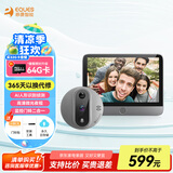 移康智能（EQUES）可视门铃电子猫眼摄像头高清红外夜视家用监控防盗远程呼叫器A30 A30灰 中配【32G卡】限时升级64G