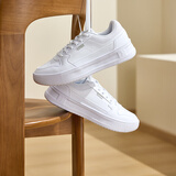 361°板鞋女鞋秋冬季新款青禾百搭小白鞋革面加绒保暖休闲运动鞋子女 361度白【秋季新品】 35