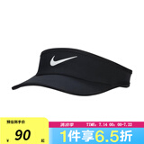 NIKE【滔搏】耐克大童K ACE VISOR SWOOSH运动休闲帽太阳帽FB5061-100 FB5061-010 F