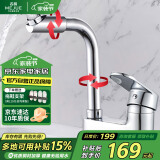 名爵（MEJUE）双孔面盆水龙头浴室洗脸盆冷热旋转洗脸池水龙头Z-012592