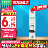 施耐德空气开关A9系列iC65N家用1P小型空开微型断路器单极单进单出空开 【独立包装】1P C40A