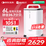 维德6L升医用制氧机家用老人吸氧机孕妇高原呼吸氧气机带雾化DH-Y065W