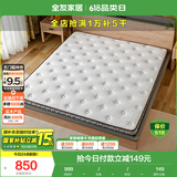 全友家居 薄款护脊椰棕床垫1.8米10cm厚加硬进口乳胶榻榻米床垫105115