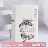 ZIPPO打火机之宝防风煤油 励志猫 生日礼物送老公送男友 单机