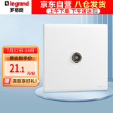 罗格朗（LEGRAND）开关插座面板 简悦系列陶瓷白色 86型墙壁插座 一位电视插座