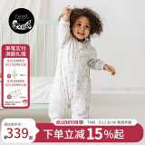 nest designs婴儿睡袋秋冬轻芯夹棉款保暖可拆卸袖分腿儿童冬季防踢被 花样滑冰-薄夹棉可拆袖 100码（建议身高95-105cm）