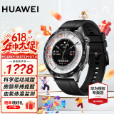 华为（HUAWEI）【咨询享优惠】华为手表watch gt4运动智能两周续航蓝牙通话防水男女电话血氧监测AX智能5pro 46MM曜石黑(黑色氟橡胶表带)