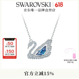 施华洛世奇（SWAROVSKI）Swan优雅天鹅项链女吊坠轻奢小众送女友生日礼物女 125周年蓝色5533397
