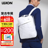 乐上（LEXON）双肩包14英寸笔记本电脑包书包泰维克纸环保旅行包时尚背包白色
