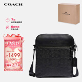 蔻驰（COACH）【品牌直供】HOUSTON男士小号单肩斜挎包4009QBBK
