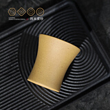 百年利永 宜兴纯全手工紫砂杯品茗杯原矿束腰杯功夫茶具泡茶杯主人杯配件 黄段泥