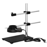 海康机器人高清像素专业级工业相机数码放大电子学生实验室入门级套装用连续变倍光学扫描一体化相机镜头 简易支架+可调节光源【不含相机+镜头】