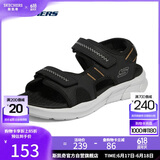 斯凯奇（Skechers）父亲节礼物凉鞋男士夏季厚底休闲鞋软底外穿透气运动凉拖鞋237286