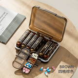 维简（Vilscijon）药品分装盒子便携吃药提醒器七天一周每日收纳盒随身分药器28格