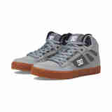 Dcshoecousa男士板鞋 DC男鞋 Pure WC 防滑轻便舒适高帮时尚潮流滑板鞋休闲鞋 Grey/White/Grey 38