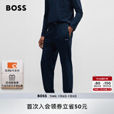 BOSS 男士棉质混纺休闲薄款运动卫裤 403-深蓝色 2XL