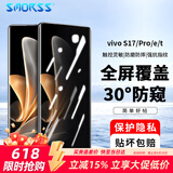 Smorss适用vivo S17/S17Pro防窥钢化膜vivo s17e/s17t手机膜 30°防偷窥高清防摔抗指纹玻璃保护贴膜