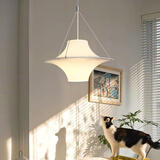 PIHOVO北欧设计师款海鸥餐厅吊灯法式飞碟灯吧台灯现代简约餐桌灯具 D70cm【原版品质】智能无极调光