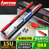 安普康（AMPCOM）配线架24口 超五类网线配线架 机柜1U机架式CAT5E网络配线架 15U镀金过福禄克测试 AMCAT5E1924