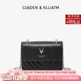 CUADEN KLLIATM轻奢包包女包一鹿有你单肩包女士斜挎包520情人节生日礼物送女友 新色系【黑色】 2025高级感女生包实用走心送老婆妈妈长辈