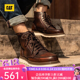 CAT卡特马丁靴工装鞋男鞋新复古回潮机车靴P7049/P712950/P712947 深棕P712950 41