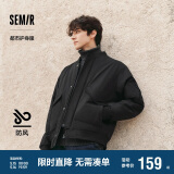 森马棉服男防水防油防污防风冬装厚飞行员棒球领夹克109724112101