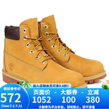 添柏岚（Timberland）经典6寸男女同款大黄靴环保户外防水真皮 12909W女款-小麦色 39