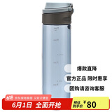 乐扣乐扣（LOCK&LOCK）一键式运动水杯塑料杯户外便携水壶带把手刻度男女杯子蓝色750ml