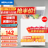 日普（RIPU）小冰柜家用小型一级能效 冷藏柜冷冻柜两用冰柜小型租房家用小冰箱小型冷柜 65升【万人推荐 升级减霜95%】 65L