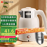 志高（CHIGO）烧水壶 电热水壶双层防烫电水壶 304不锈钢内胆家用大功率快速烧水 1.6L热水壶自动恒温壶  WM1601
