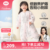 良良（liangliang）婴儿睡袋夏季空调房儿童防踢被子宝宝可拆袖分腿新生儿睡袋抗菌 寒冬款【适合0-15℃】翩翩粉 3XL（建议身高110-125cm）