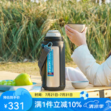虎牌（TIGER）家居馆 保温壶男女车载旅行壶热水壶MHJ-A15C户外运动不锈钢大容 香槟金NH1.5L
