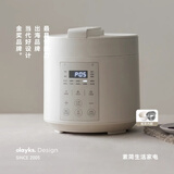 olayks立时智煮星电压力锅1-2人迷你高压电饭煲电高压锅开盖火锅多功能预约饭锅家用快煮饭多功能高压锅 陶白 3L 【双胆-陶瓷釉+304钢胆】