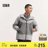 森马（Semir）冲锋衣外套男秋户外风三防情侣上衣109524108201