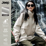 JEEP SPIRIT吉普冲锋衣男女夹克玫瑰的故事刘亦菲同款三合一外套米白L