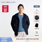 TOMMY HILFIGER【经典软壳】出走都市25秋男防水风衣款外套/微抓毛连帽夹克 【防水软壳款】深海蓝FAP S （推荐：120-135斤）
