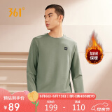 361°卫衣男士秋冬季加绒保暖圆领套头运动休闲外套上衣652344801D-2
