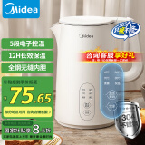 美的（Midea）电热水壶煮水壶烧水壶 食品304不锈钢 长效保温 1500W快速加热 防干烧 1.5升容量SH15X301
