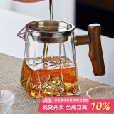 忆壶茶（YIHUTEA）玻璃公道杯带过滤网茶漏套装茶具配件茶海分茶器加厚功夫茶杯大号 雪山公道杯+茶漏