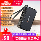 山水（SANSUI） 收音机老人便携式可充电插卡音箱户外迷你小音响无线蓝牙音箱随身听音乐播放器广播唱戏机评书机 M37黑色【标配版】