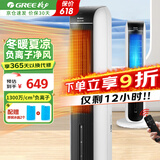 格力（GREE）家用立式冷暖两用空调扇摇头制热暖风机 遥控加水制冷风扇冰晶水冷风机负离子热风机暖气片取暖器 KS-04S68RDg